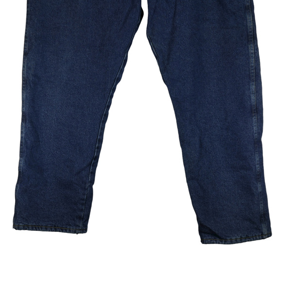 Cabelas Fleece Lined Blue Denim Jeans Mens Size 40 x 30 High Rise Straight Leg - Picture 3 of 9